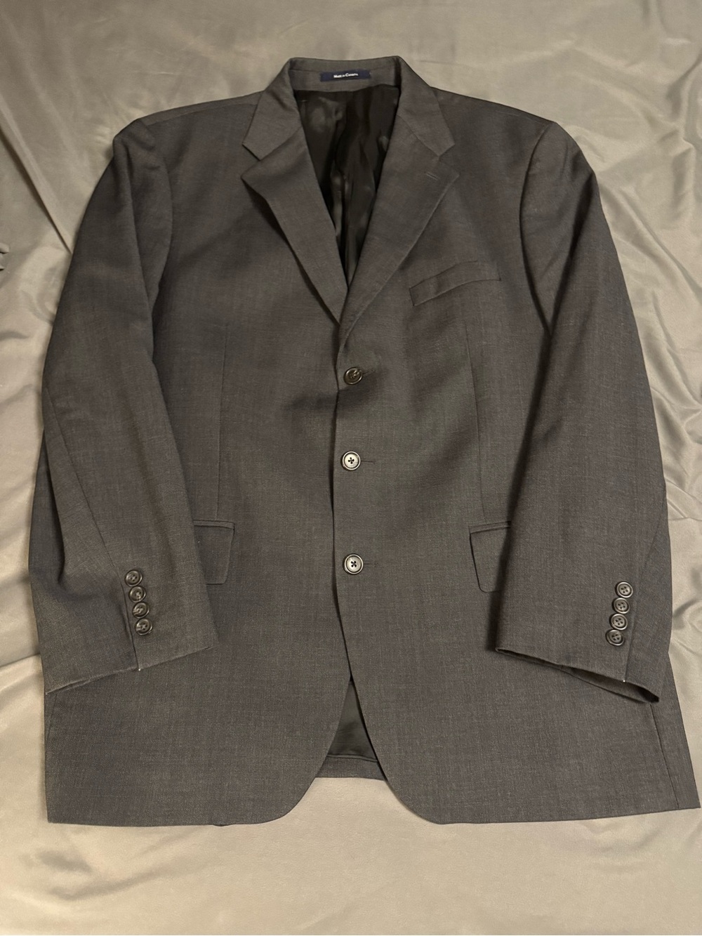 Vintage Chaps Ralph Lauren Grey Wool Sport Coat 44T Tall Macy's Blazer Canada